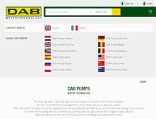 Tablet Screenshot of dabpumps.com